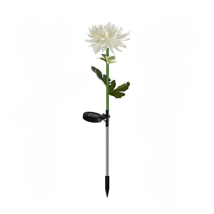 Lampa Solara LED tip Crizantema cu o floare pentru Gradina, Inaltime 80 cm, Kaveny