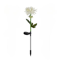 Lampa Solara LED tip Crizantema cu o floare pentru Gradina, Inaltime 80 cm, Kaveny