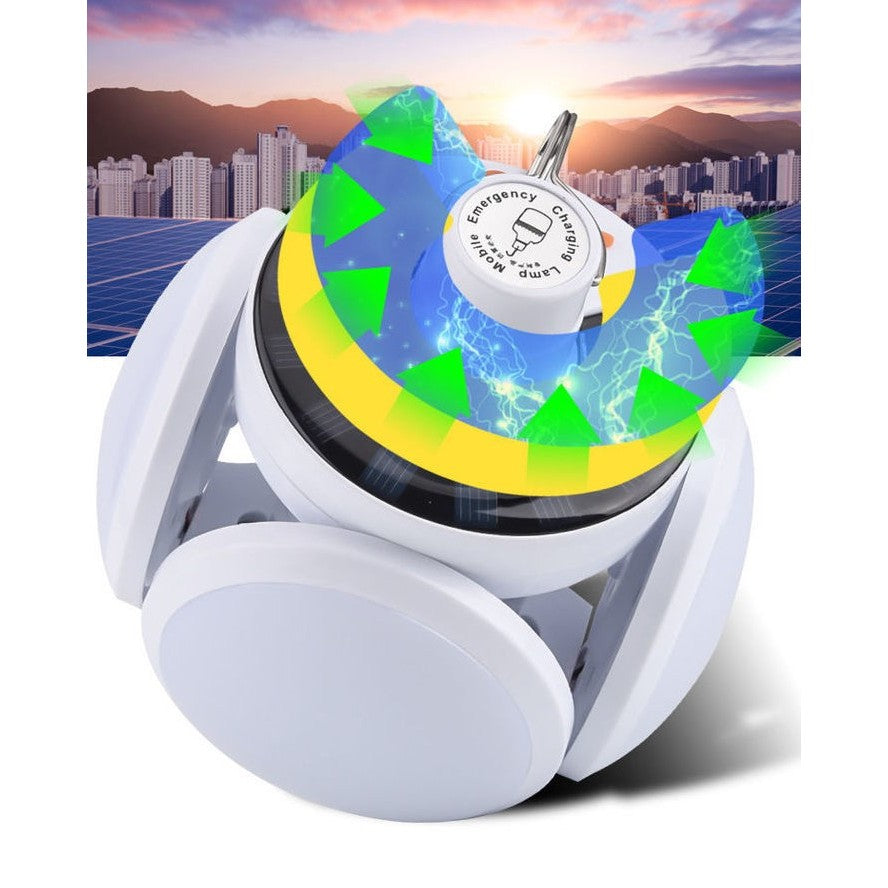 Lampa solara cu 25 LED-uri, pliabila, prindere carlig cu 5 moduri de iluminare, Kaveny