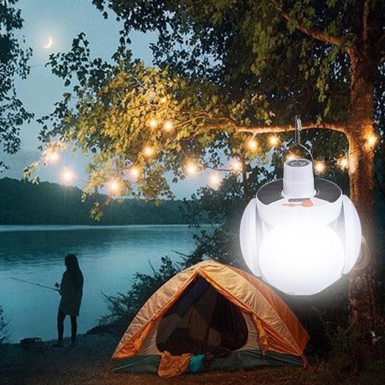 Lampa solara cu 25 LED-uri, pliabila, prindere carlig cu 5 moduri de iluminare, Kaveny