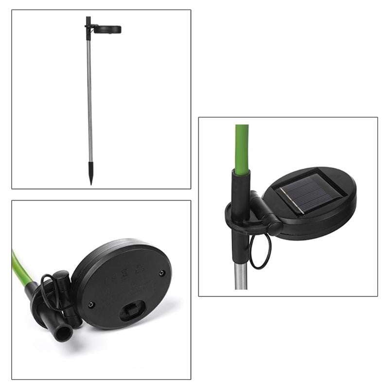 Lumina solara LED tip Spic de grau, inaltime 80 cm, pentru gradina, Kaveny