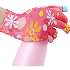 Manusi de Gradinarit, Kadeny, din Nailon, Marime Universala 20 cm, Model Inflorat, Antiderapante, Multicolor