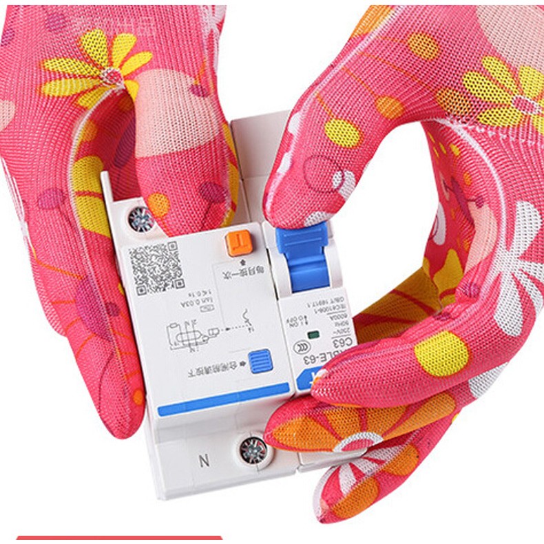 Manusi de Gradinarit, Kadeny, din Nailon, Marime Universala 20 cm, Model Inflorat, Antiderapante, Multicolor