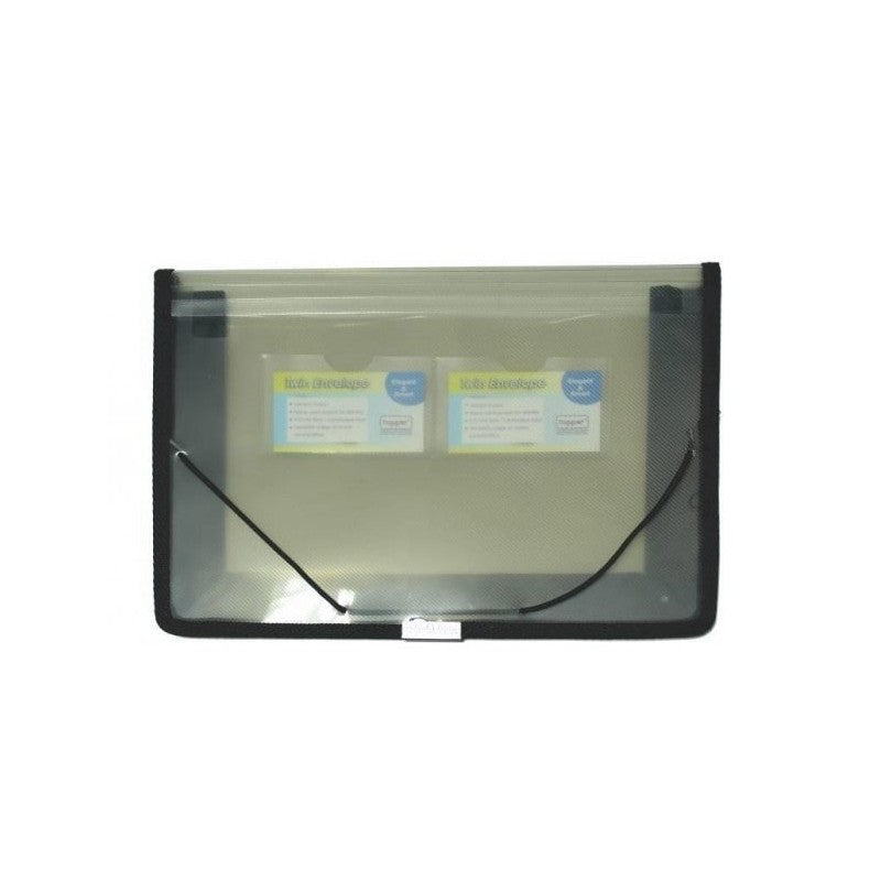 Mapa plastic Office Cover T4162A, cu elastic, A4, cu burduf panza 7cm