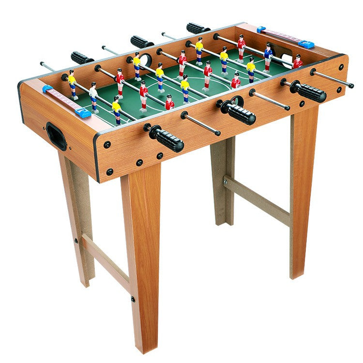Masa de fotbal cu teren si 18 jucatori Kaveny, cu tablou pentru scor, din metal, lemn si ABS, cu Picioare, 69 x 34 x 65 cm, pentru copii si adulti