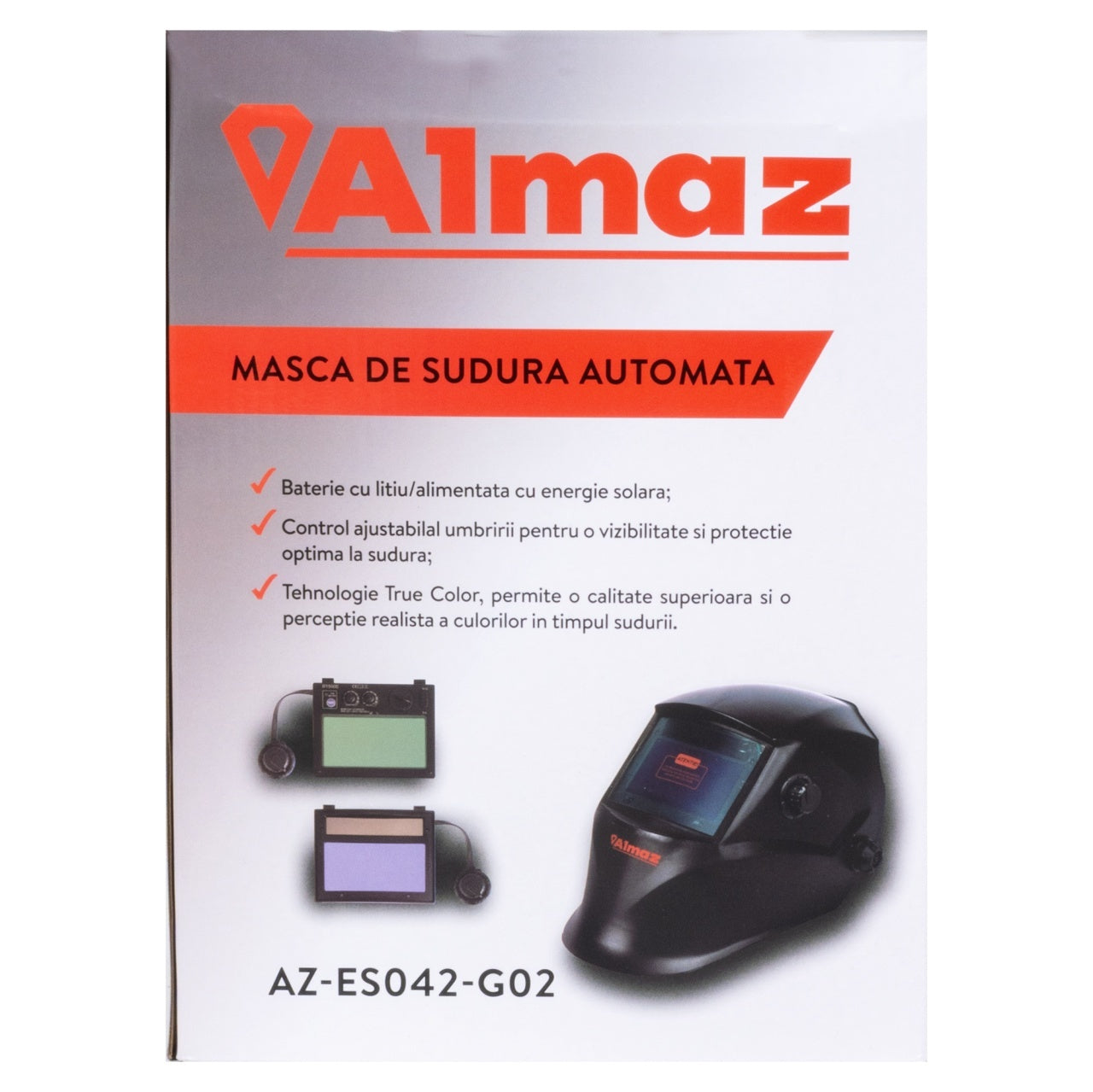 Masca de sudura Almaz, automata, fereastra 100x50mm, 4 senzori, sudura, taiere, polizare