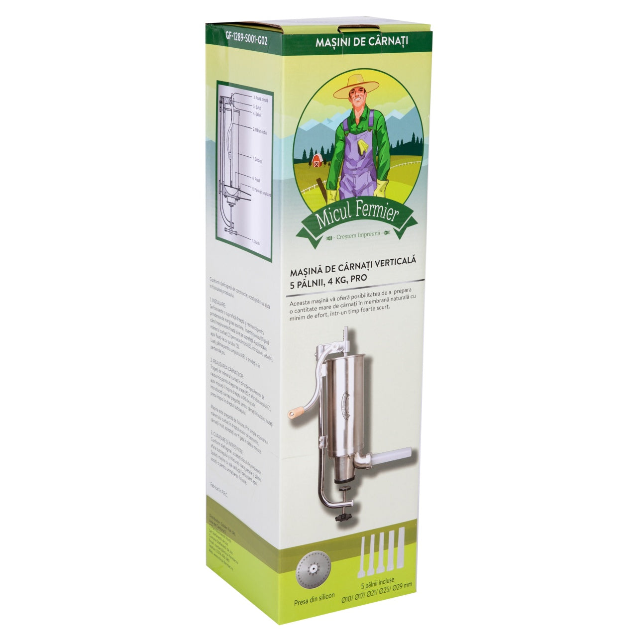 Masina de carnati 4kg VERTICAL PRO 5 palnii