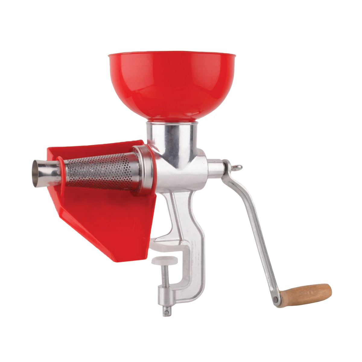 Masina de tocat rosii Micul Fermier din aluminiu, cu sita