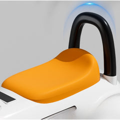 Masinuta Electrica Kaveny, Model de Epoca, cu Acumulator, Sistem Anti-Rasturnare, Sistem de Lumini si Sunet, 1-5 Ani, 75 x 36 x 45 cm, Alb