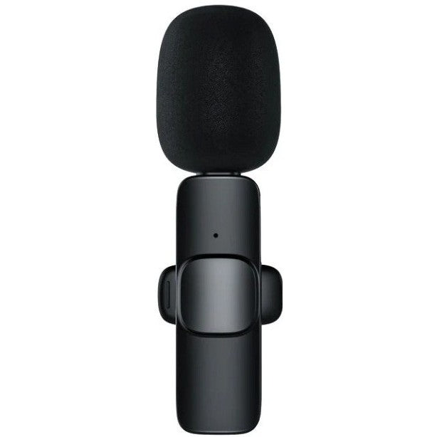 Microfon Lavaliera Wireless, Kadeny, Bluetooth 5.0, 1 Microfon + 1 Receptor Tip C, Autonomie 1-3h, 70 dB, Baterie 50 mAh, Negru