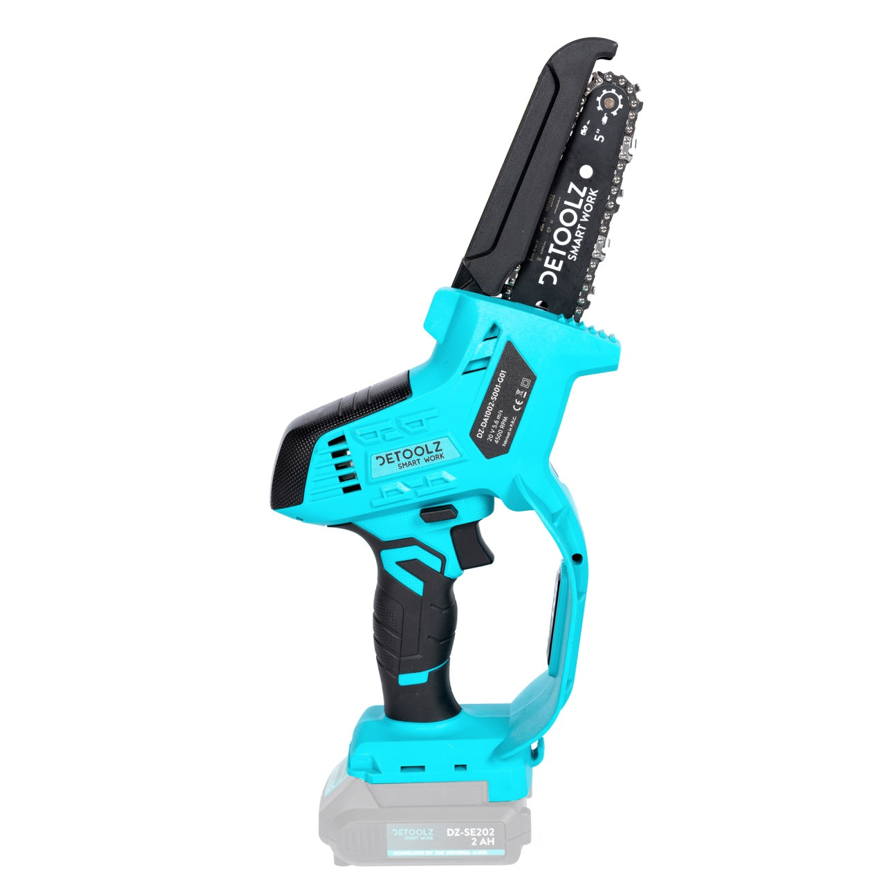 Mini drujba pe acumulator, dreapta, Detoolz 20V