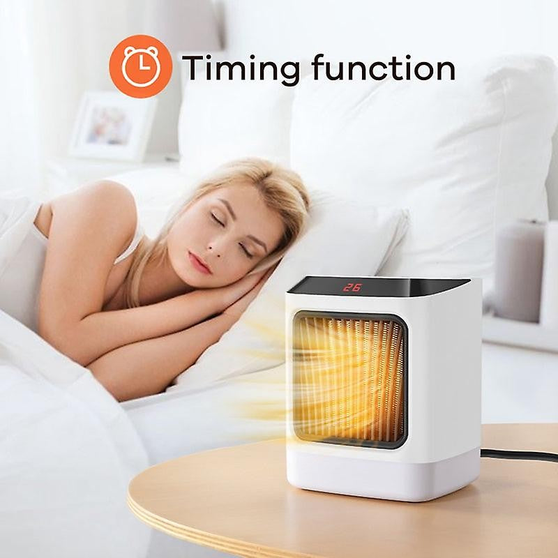 Mini incalzitor portabil Kaveny, afisaj digital, sincronizare inteligenta, lumina de noapte colorata