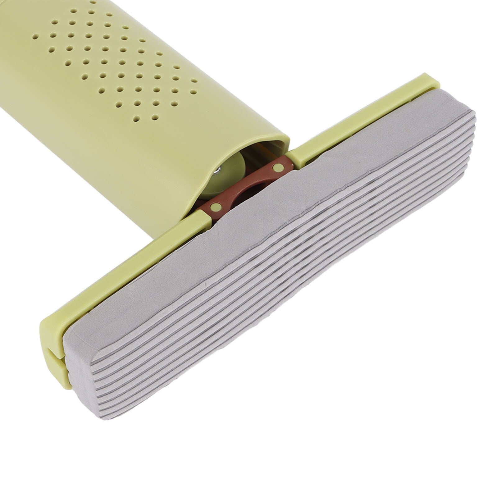 Mini Mop, Kaveny, Pentru Uz Casnic, Sistem Autostoarcere, Portabil, Mop cu Burete, Rotire 180°,15 x 27.5 cm, Verde