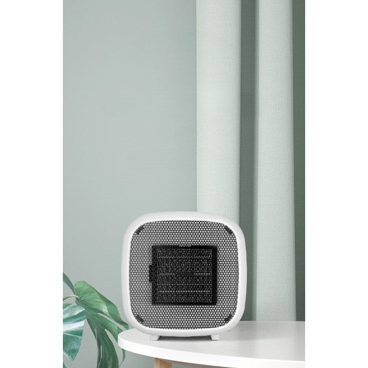 Mini radiator electric portabil Kaveny, 800 W, 2 trepte, 150x120x175 mm, alb