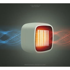 Mini radiator electric portabil Kaveny, 800 W, 2 trepte, 150x120x175 mm, verde