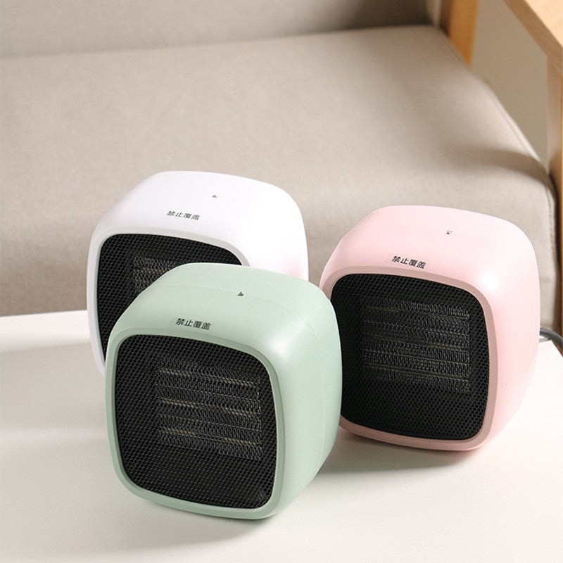 Mini radiator electric portabil Kaveny, 800 W, 2 trepte, 150x120x175 mm, verde