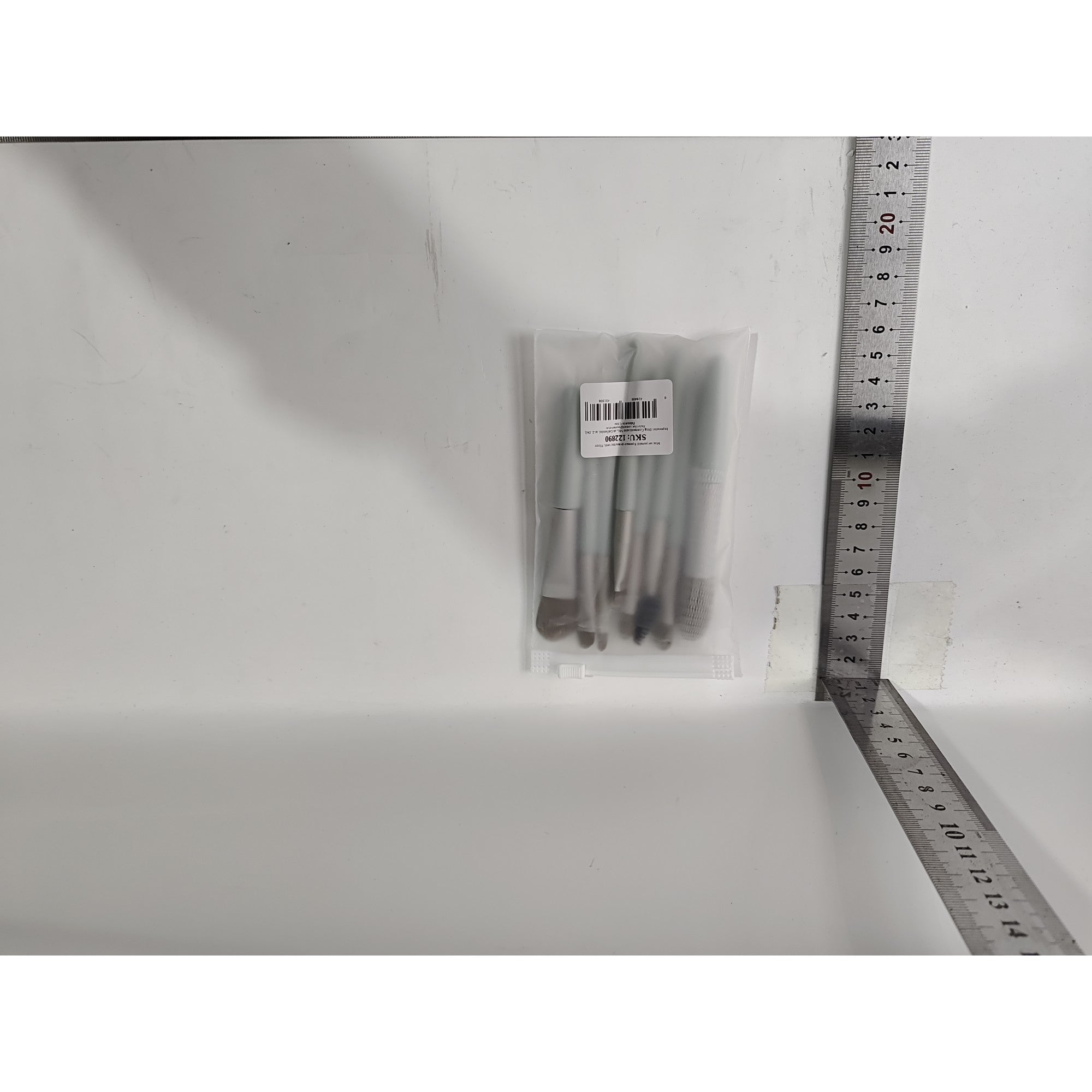 Mini set portabil 8 pensule de machiaj verzi, Kaveny