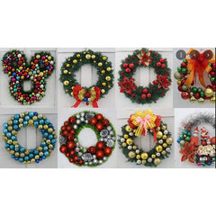 MIX Coronita Usa pentru Craciun Kadeny,  din brad artificial, decorata