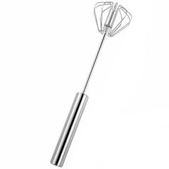 Mixer Manual, Kadeny, pentru Oua Smantana Frisca Aluat, Maner Otel Inoxidabil, Usor de Utilizat si Depozitat, 33 x 7 cm Argintiu