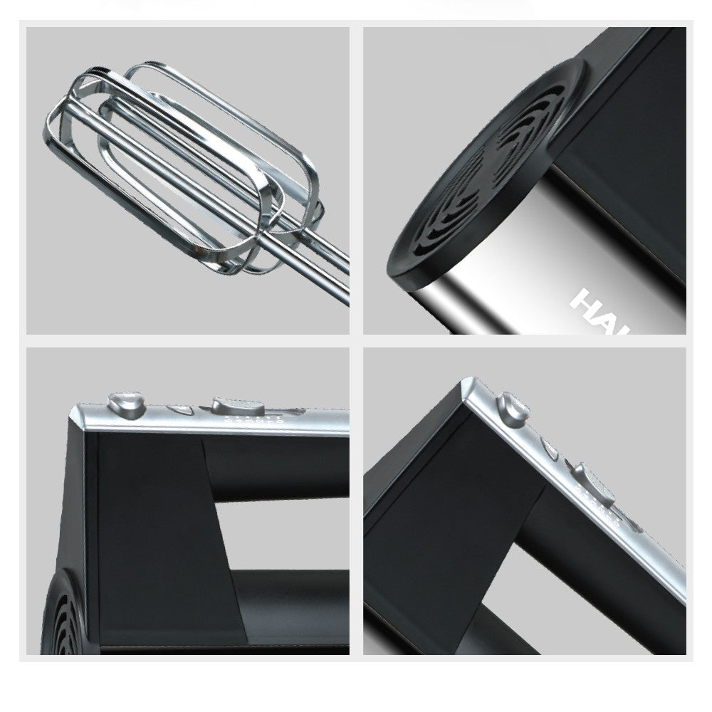 Mixer de Mana din Inox HALEY 500W – 5 Viteze, Silentios, Motor Puternic, Accesorii Incluse