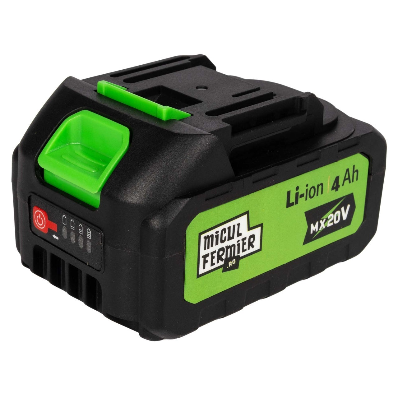 Motocoasa (Trimmer) electrica Micul Fermier 20V, 2 acumulatori 4Ah, maner dublu, motor fara perii