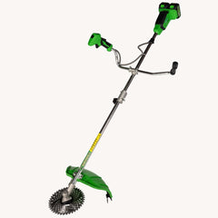 Motocoasa (Trimmer) electrica Micul Fermier 2x20V, 2 acumulatori 4Ah, maner dublu, motor fara perii