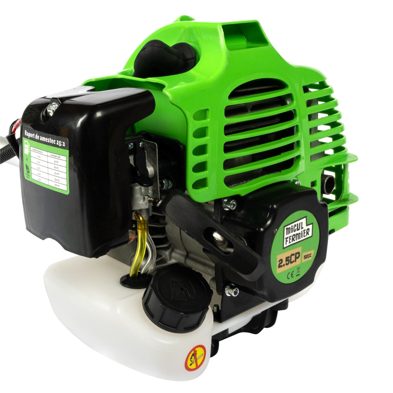 Motocositoare Micul Fermier 2.5CP, 52CC, motor benzina 2T, pornire rapida, 3 accesorii, tija 28mm