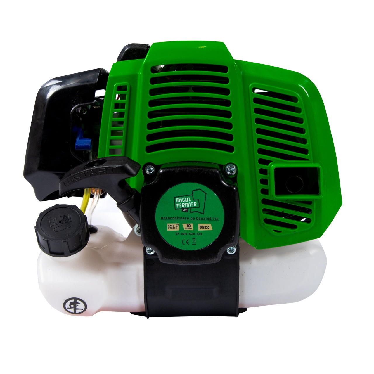 Motocositoare Micul Fermier 4.76cp, 52cc, Benzina, 2T, pornire rapida, 10 accesorii, tija 28mm