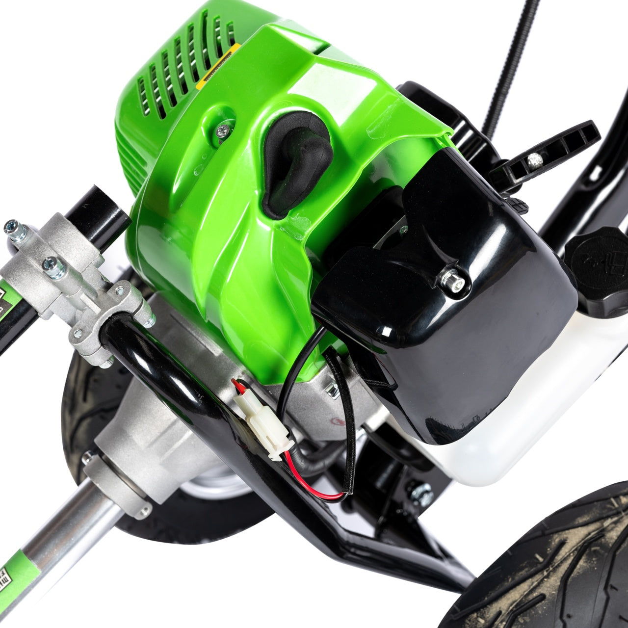 Motocositoare pe benzina cu roti Micul Fermier, 2T, pornire rapida, 3 accesorii