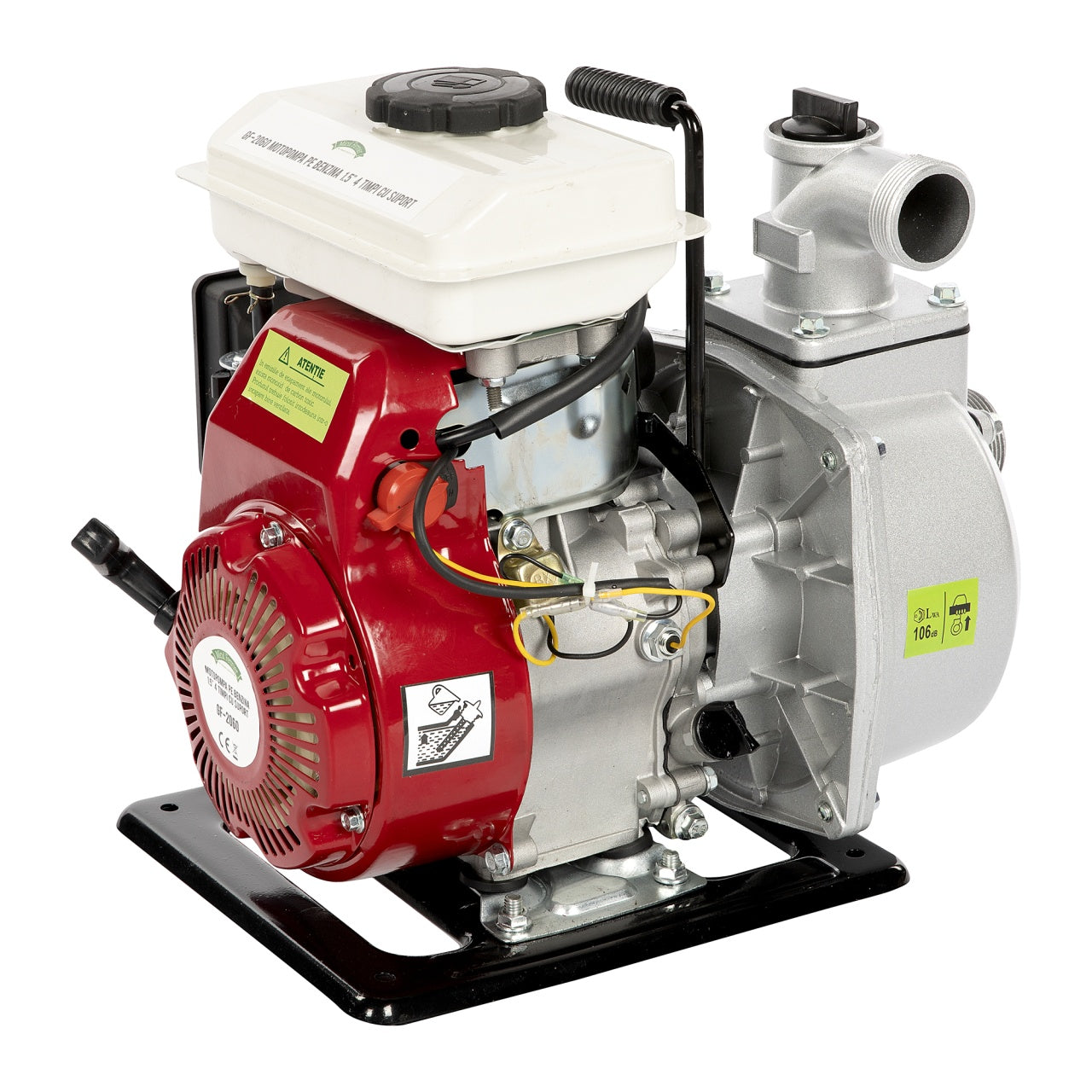 Motopompa Micul Fermier 3.5cp 118cc, benzina 4t, racord 1.5", debit 18000l/h