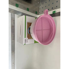 Bol Feliator pentru Salata, Kadeny, Castron Multifunctional pentru Legume si Fructe, pentru Spalat si Taiat Legumele, cu Scurgere si Tocator, Ergonomic, Protectie pentru Maini, 21x18.5x11.5 cm, Roz