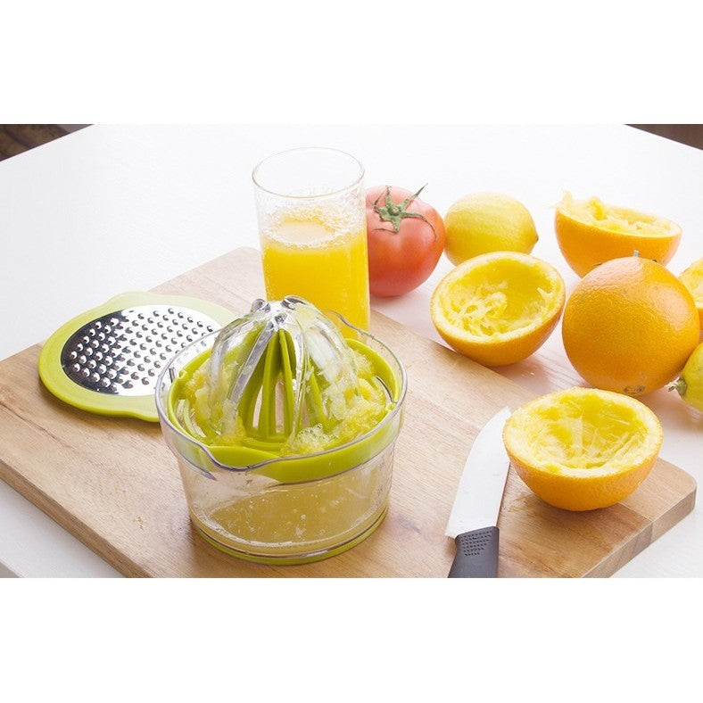 Storcator de Fructe 2 in 1, Kadeny, cu Razatoare si Separator Ou, 14.8 x 8 x 13 cm, Verde