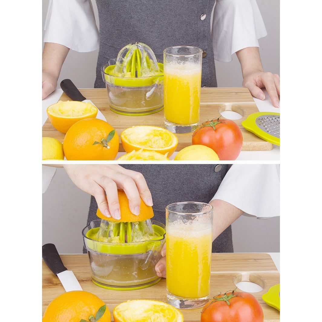 Storcator de Fructe 2 in 1, Kadeny, cu Razatoare si Separator Ou, 14.8 x 8 x 13 cm, Verde