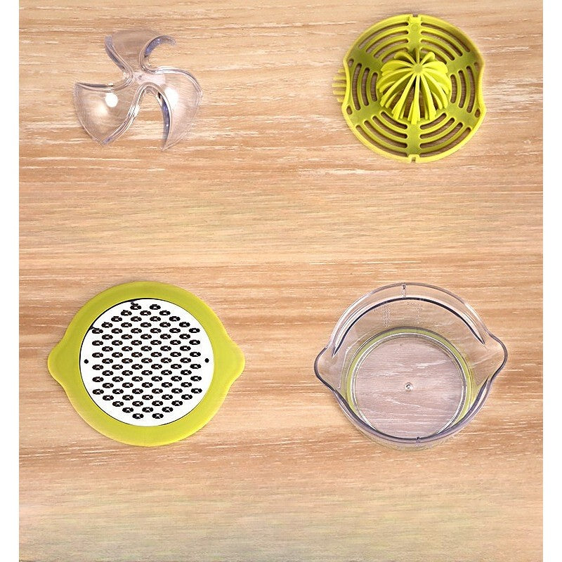 Storcator de Fructe 2 in 1, Kadeny, cu Razatoare si Separator Ou, 14.8 x 8 x 13 cm, Verde