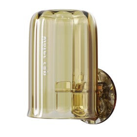 Suport Multifunctional 2 in 1, Pahar si Suport pentru Periuta de Dinti, Kadeny, Plastic, Dimensiune: 10.4 x 7.3 x 7.3 cm, Maro Galbui