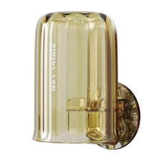 Suport Multifunctional 2 in 1, Pahar si Suport pentru Periuta de Dinti, Kadeny, Plastic, Dimensiune: 10.4 x 7.3 x 7.3 cm, Maro Galbui