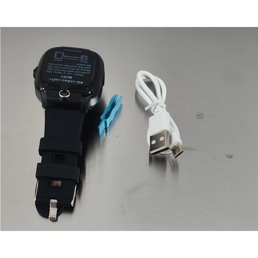 Ceas Smartwatch Kaveny, Pentru Copii, Model Y36, cu Functie Telefon, 4G, Localizare LBS, Istoric Traseu, Monitorizare Spion, Apel Video, Rezistent la Apa, Negru