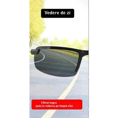 Ochelari de Soare, Kadeny, Polarizati, pentru Condus, Ciclism, 400 UV, cu Lentila Neagra pentru Protectie, Rama Neagra, Pc, 14 x 3.7 cm, 15.2 g