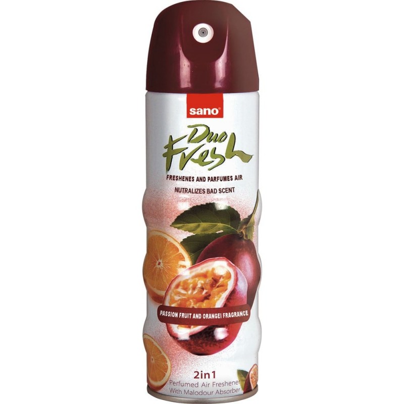 Odorizant camera Sano, Fresh Duo - Passion Fruit, Orange, 300ml