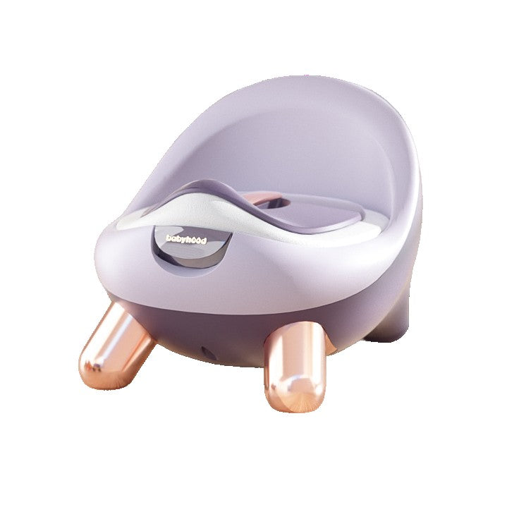 Olita pentru Copii, Kadeny, +1an, Portabila, cu Capac, Model Prietenos, Non-Toxic, Compartiment Detasabil, cu 4 Picioare, Usor de Curatat, Mov Gold