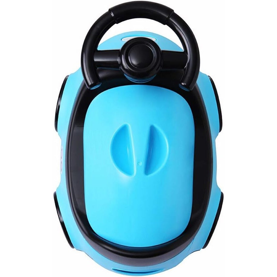 Olita pentru Copii, Kadeny, +1an, Portabila, Design Masinuta cu Capac, Model Prietenos, Non-Toxic, Compartiment Detasabil, Usor de Curatat, Albastru