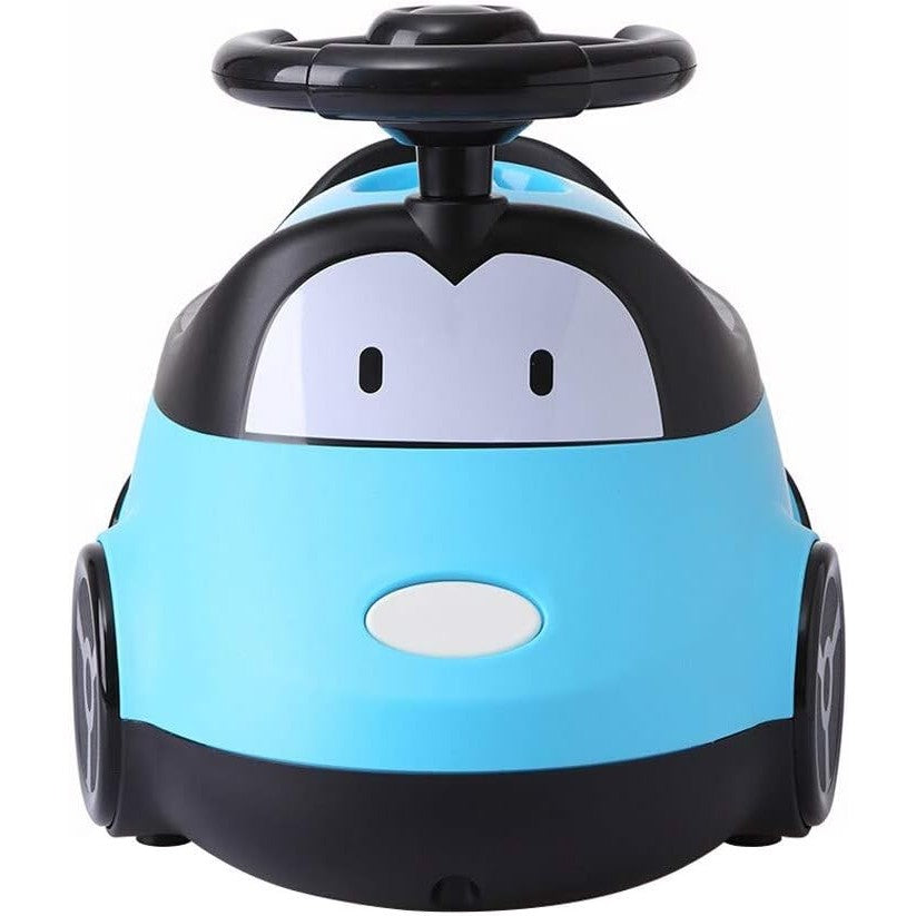 Olita pentru Copii, Kadeny, +1an, Portabila, Design Masinuta cu Capac, Model Prietenos, Non-Toxic, Compartiment Detasabil, Usor de Curatat, Albastru