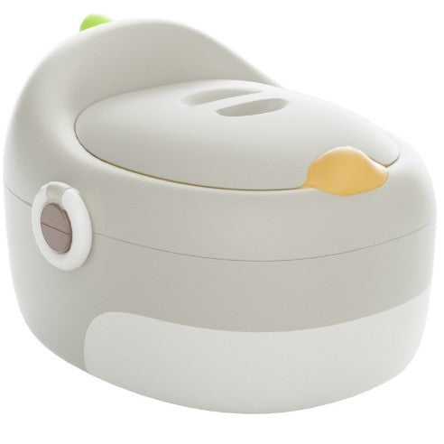 Olita pentru Copii, Kadeny, 3 in 1, Detasabila, Inaltator, Reductor WC, cu Capac, 100 de Saci de Unica Folosinta, Gri