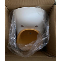 Olita tip Pisoar pentru Copii, Kadeny, +1an, Portabila, Design Ratusca, Model Prietenos, Non-Toxic, Usor de Curatat, 23.3 x 24 x 43 cm, Alb/Galben