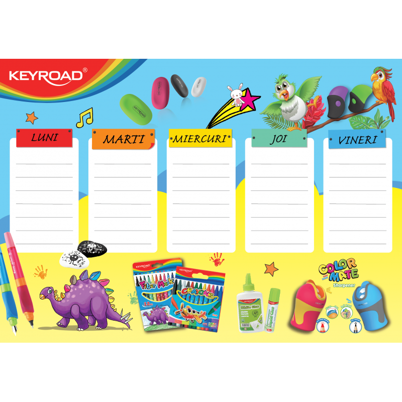 Orar scolar A5 Keyroad