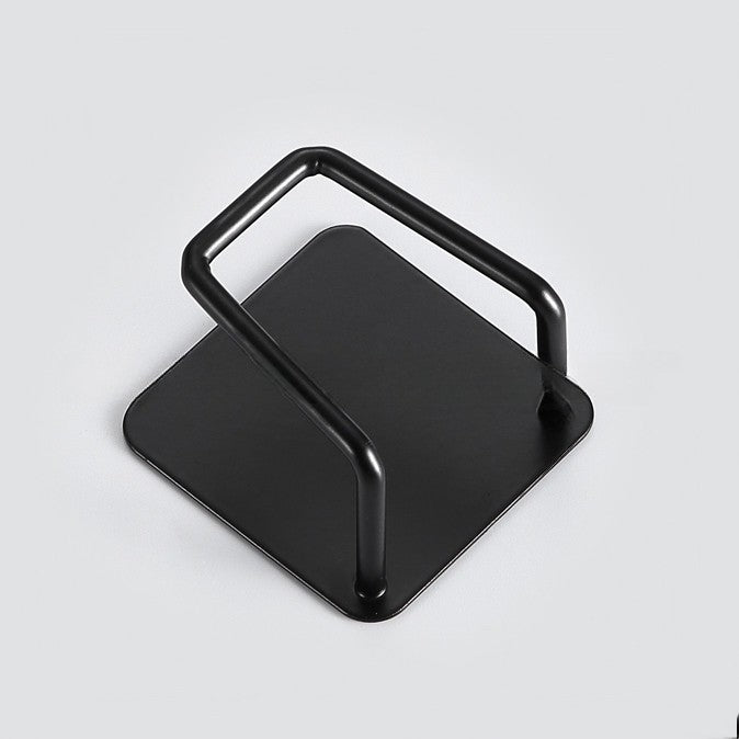 Organizator bucatarie Kadeny cu adeziv, carlig-suport pentru burete, accesorii bucatarie, 5x5x3,5 cm, otel inoxidabil, negru