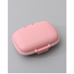 Organizator medicamente, Plastic, 8 compartimente, 0.1 L, Roz, Kaveny, 11 x 7 cm
