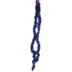 Beteala brad Craciun, simpla, PVC, albastru, 1.75m, subtire