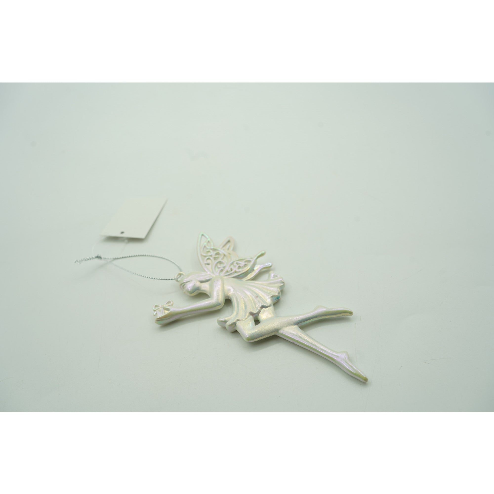 Ornament brad de Craciun, Perlat, in forma de Inger, 8 cm x 14 cm, Plastic, Kadeny