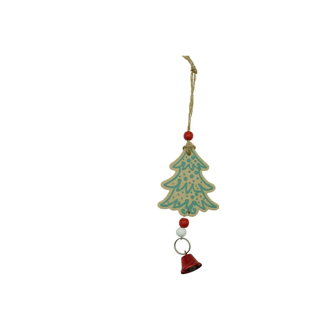 Ornament de brad bradulet, Kaveny, multicolor, lemn, 17 cm